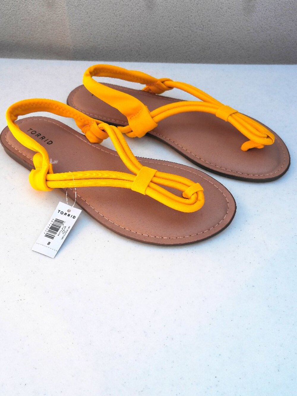 Torrid Soft T-Strap Sandal Size 8ww Gold